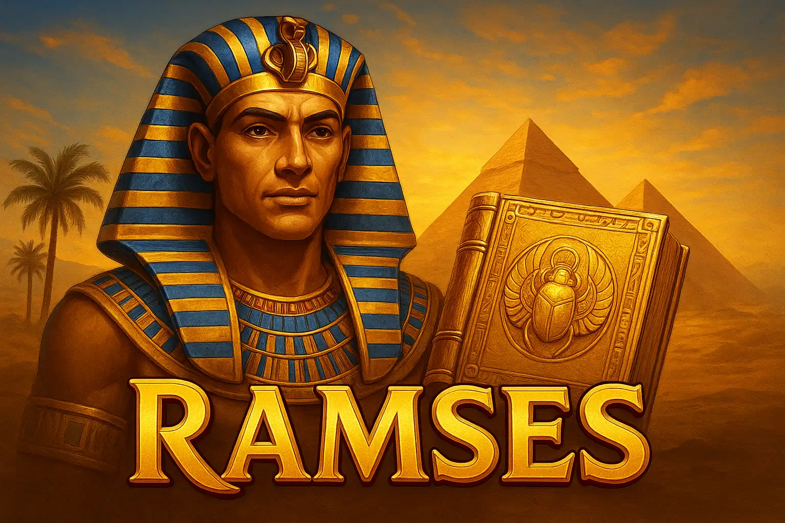 Ramses Book slot game screen at RoyalRook Casino