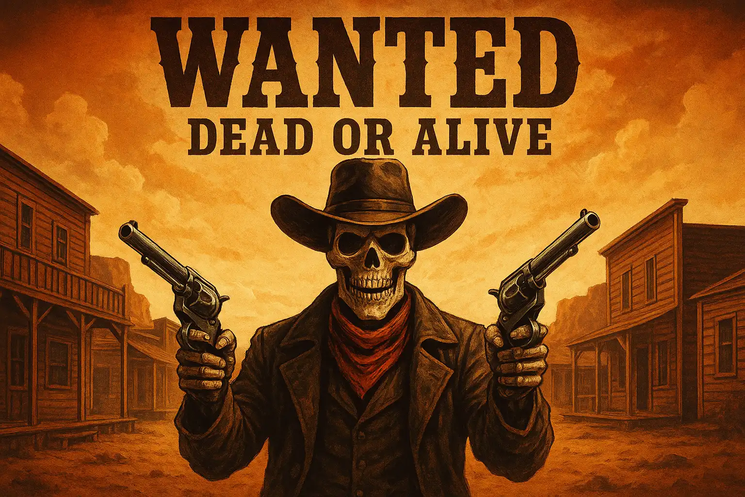 Wanted Dead or a Wild slot game screen at RoyalRook Casino